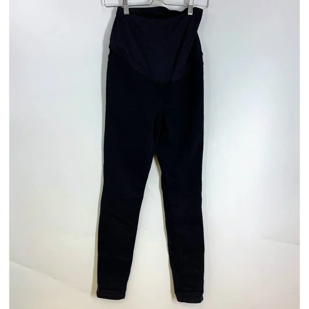 Madewell Women's Maternity Over-the-Belly Skinny Jeans in Lunar‎ Wash Size 25 - Picture 2 of 15